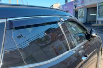 Hyundai Santa Fe 3 2012–2018 Vindafvisere til sideruder med kromliste (4 stk., HIC) foto 2