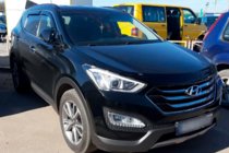 Hyundai Santa Fe 3 2012–2018 Vindafvisere til sideruder med kromliste (4 stk., HIC) foto 3