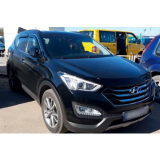 Vindafvisere til sideruder med kromliste (4 stk., HIC) Hyundai Santa Fe 3 2012–2018 foto 3