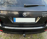 Skoda Superb 2009–2015 Bagkofangerbeskytter Carmos V1 (SW, rustfrit stål) foto 1
