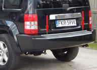 Jeep Cherokee/Liberty 2007–2013 Bagagerumskantliste (rustfrit stål) foto 1