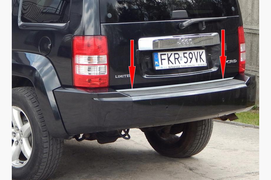 Jeep Cherokee/Liberty 2007–2013 Bagagerumskantliste (rustfrit stål) Image