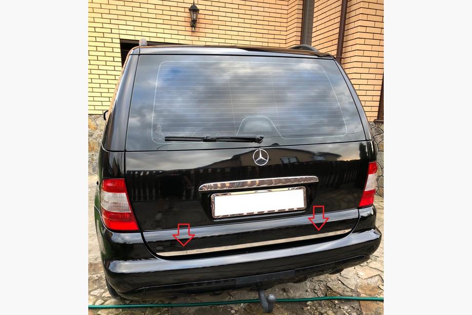 Mercedes ML W163 1997–2005 Bagagerumskantliste (rustfrit stål) Foto 1