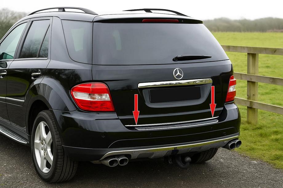 Mercedes ML W164 2005–2011 Bagagerumskantliste (rustfrit stål) Foto 1