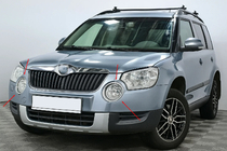 Skoda Yeti 2009–2017 Krom tågelygte-rammer (2009-2013, 2 stk., rustfrit stål) foto 1