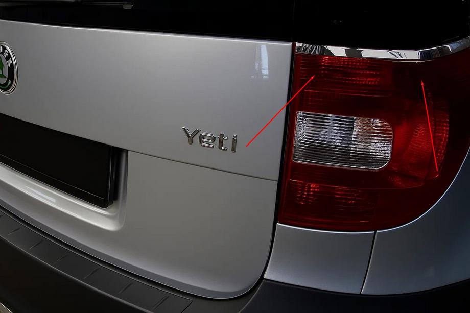 Skoda Yeti 2009–2017 Kromrammer til baglygter (2 stk., rustfrit stål) Foto 1