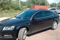 Volkswagen Passat B7 2012–2015 Vindafvisere med kromliste SW (4 stk., EU, HIC) foto 3