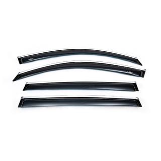 Vindafvisere til sideruder med kromliste (4 stk., HIC) Volkswagen Tiguan 2007–2016 foto 4