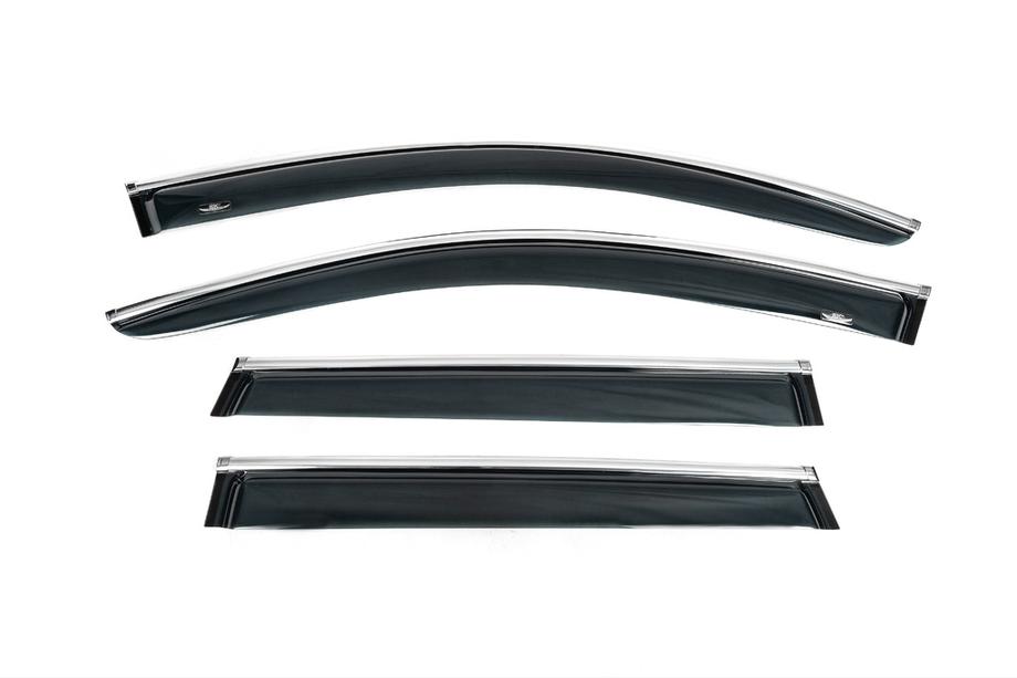Volkswagen Touareg 2010–2018 Vindafvisere til sideruder med kromliste (4 stk., HIC) Foto 5