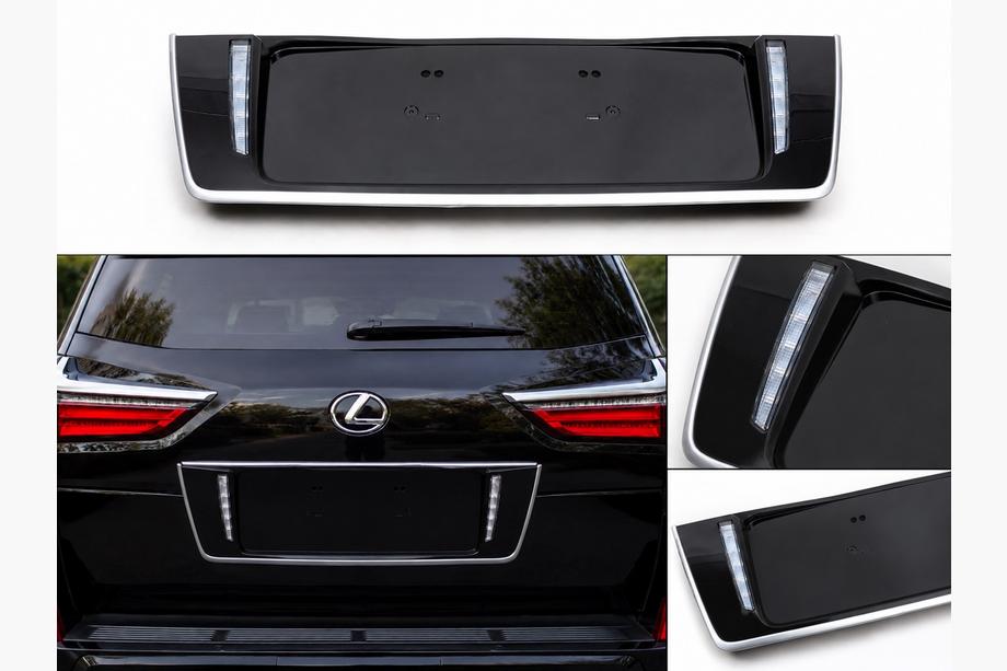 Lexus LX570/450d 2008–2022 Bageste nummerpladeholder med LED (2007-2023) Image