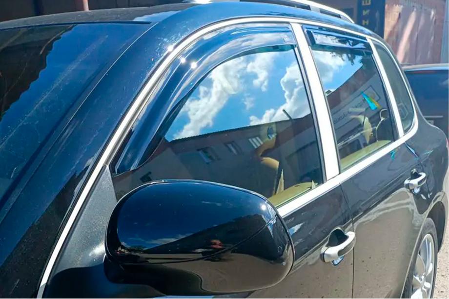 Porsche Cayenne 2003–2010 Vindafvisere til sideruder (4 stk., HIC) Image