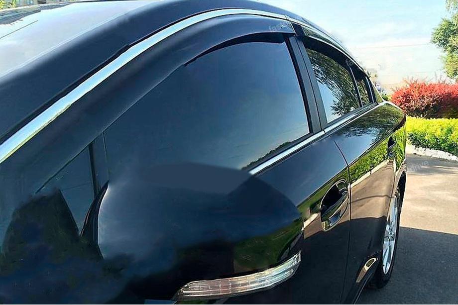 Honda Crosstour 2009–2015 Vindafvisere til sideruder med kromliste (4 stk., HIC) Image