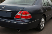 Lexus LS 2001–2006 Stoplygte-kromcovers (2 stk., plast) foto 1