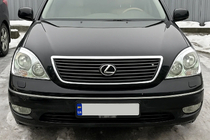 Lexus LS 2001–2006 Krom forlygterammer (2 stk., plast) foto 1