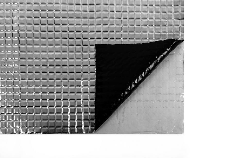 Base vibrationsdæmpningsmåtte med folie (75x47 cm) Base 1,3 mm Image