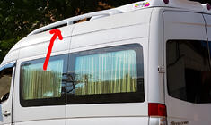 Volkswagen Crafter 2006–2016 Tagrælinger (til lakering) foto 1