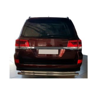 Bageste beskyttelsesbøjle AK002-double (2 stk., rustfri stål) Toyota Land Cruiser 200 2007–2021 foto 1