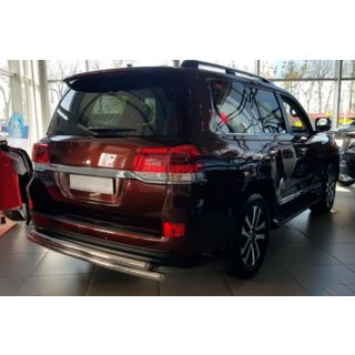 Bageste beskyttelsesbøjle AK002-double (2 stk., rustfri stål) Toyota Land Cruiser 200 2007–2021 foto 2