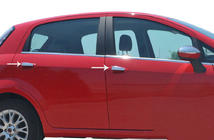 Fiat Punto Grande/EVO 2006–2018 Dørgrebsafdækninger (til 4 døre, rustfrit stål) Carmos - Tyrkisk stål foto 1