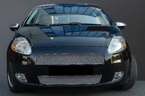 Fiat Punto Grande/EVO 2006–2018 Grillafdækninger til kølergrill (2 dele, rustfrit stål) foto 1