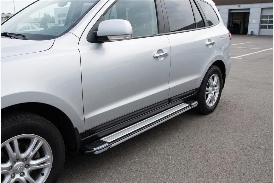 Hyundai Santa Fe 2 2006–2012 Sidetrin Rainbow (2 stk., aluminium) Image
