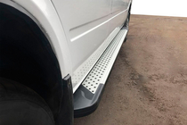 Volkswagen LT 1995–2006 Sidetrin Allmond Grey (2 stk., aluminium) foto 1