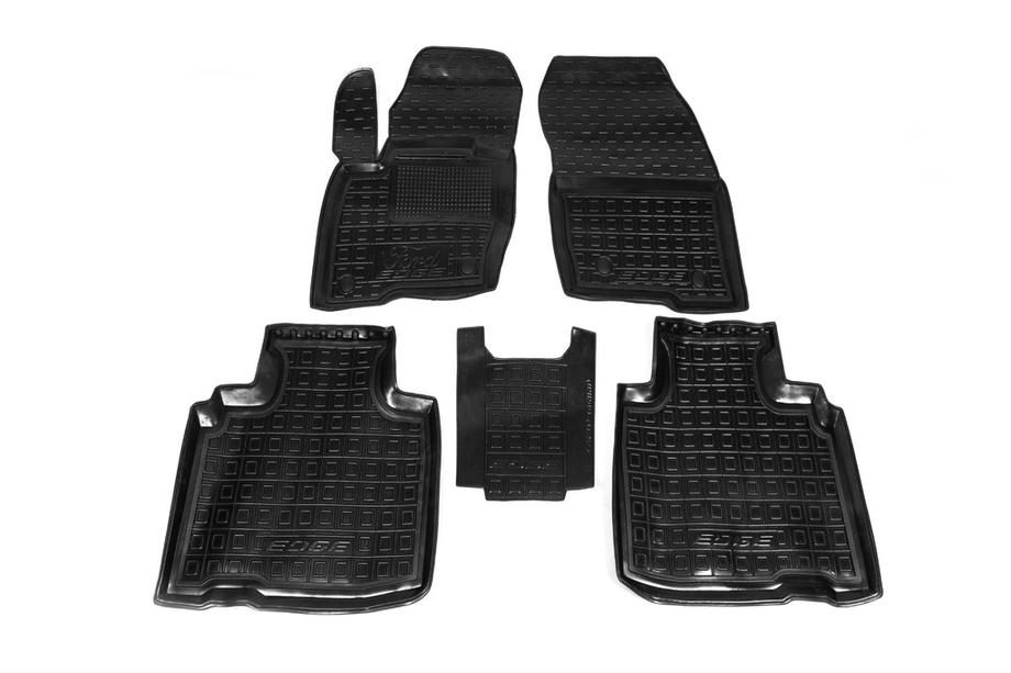 Ford Edge 2014–2024 Gummimåtter med kant 2016+ (Autogumm) Image