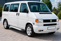 Volkswagen T4 Caravelle/Multivan 1990–2003 Rainbow sidetrin (2 stk., aluminium) Lang akselafstand foto 1