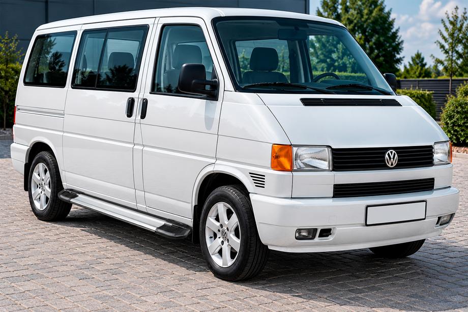 Volkswagen T4 Caravelle/Multivan 1990–2003 Rainbow sidetrin (2 stk., aluminium) Lang akselafstand Image