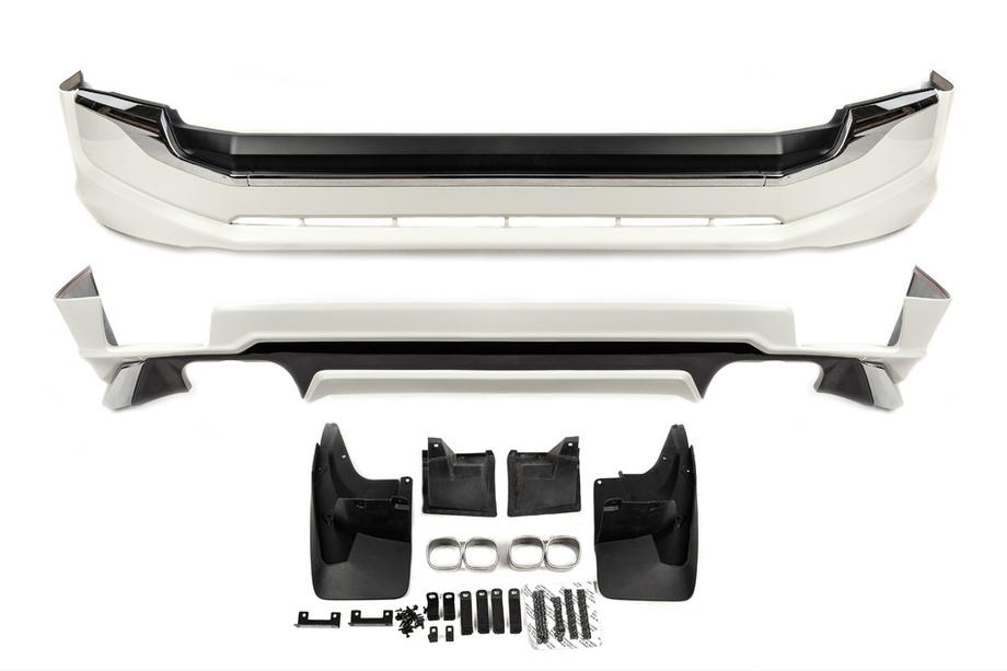 Toyota Land Cruiser Prado 150 2009–2023 Kofangerbeskyttere til for- og bagkofanger Executive (2017-) Sort farve Image