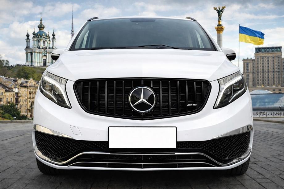 Mercedes Vito/V-klasse W447 2014– Frontgrill GT Panamericana Black (2014-2019 til V-class) Image