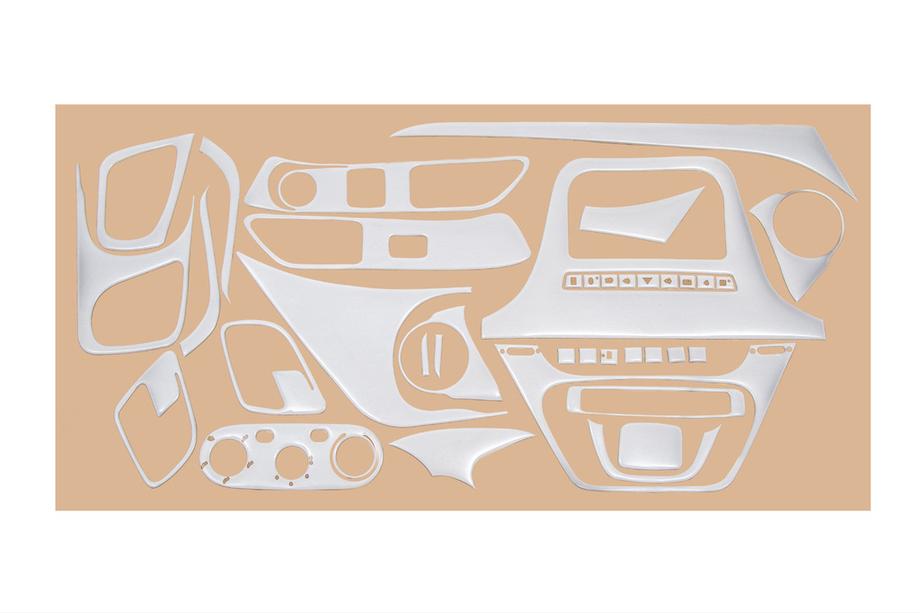 Iveco Daily 2014– Instrumentbordbeklædning Aluminium Image