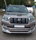 Toyota Land Cruiser Prado 150 2009–2023 Modelista V3-LED kofangertillægsdele til for- og bagkofanger (2017-) Sort farve foto 6