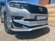 Toyota Land Cruiser Prado 150 2009–2023 Modelista V3-LED kofangertillægsdele til for- og bagkofanger (2017-) Sort farve foto 3