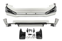 Toyota Land Cruiser Prado 150 2009–2023 Modelista V3-LED kofangertillægsdele til for- og bagkofanger (2017-) Sort farve foto 1