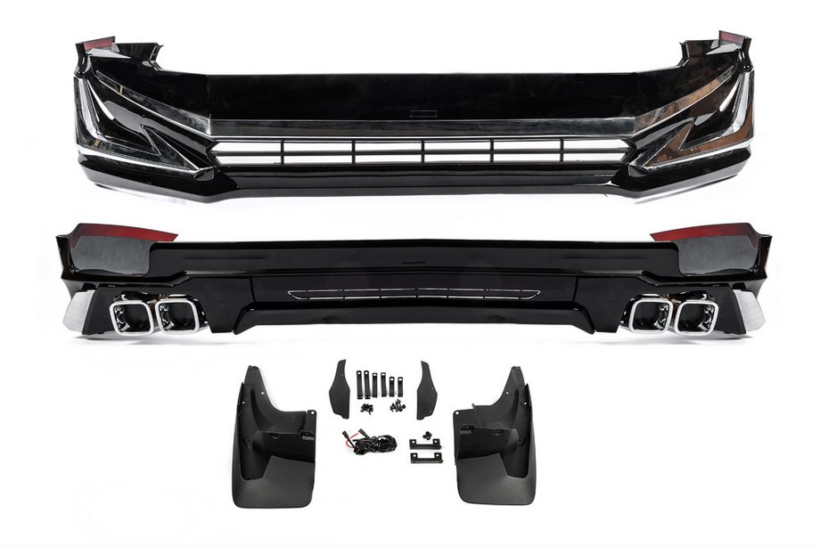 Toyota Land Cruiser Prado 150 2009–2023 Modelista V3-LED kofangertillægsdele til for- og bagkofanger (2017-) Foto 2
