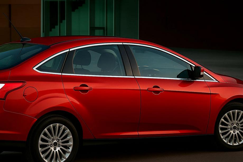Ford Focus III 2011–2017 Komplet vindueslistesæt Sedan (12 stk., rustfrit stål) Foto 1