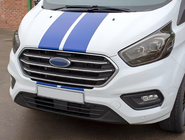 Ford Custom 2013–2022 Kølergrill-rammer 2018+ (4 stk., rustfrit stål) foto 1