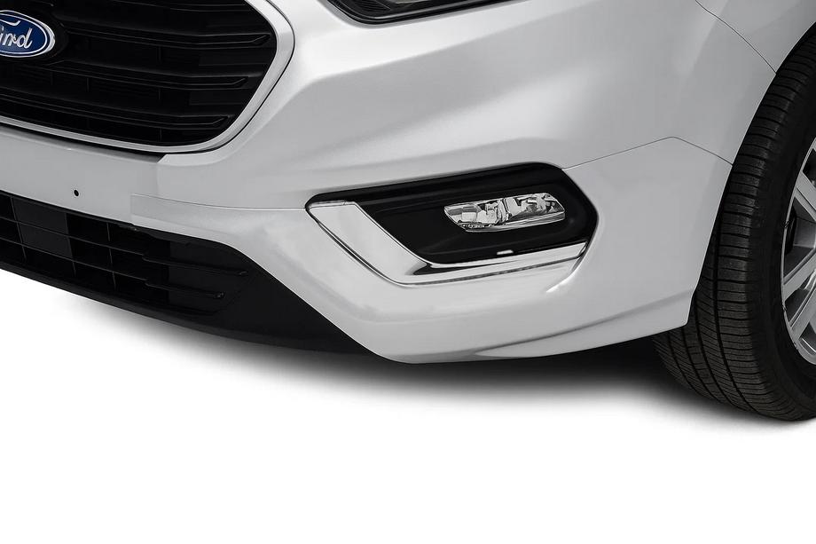 Ford Custom 2013–2022 Kromrammer til tågelygter 2018+ (2 stk., rustfrit stål) OmsaLine - italiensk rustfrit stål Image