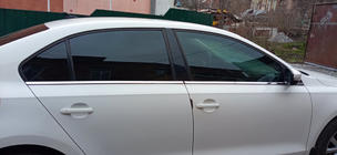 Volkswagen Jetta 2011–2018 Nederste vindueslister (6 stk., rustfrit stål) OmsaLine - Sort krom foto 4