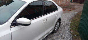 Volkswagen Jetta 2011–2018 Nederste vindueslister (6 stk., rustfrit stål) OmsaLine - Sort krom foto 6
