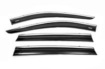 Nissan X-trail T32/Rogue 2014–2021 Vindafvisere med kromliste (4 stk., Niken) foto 7