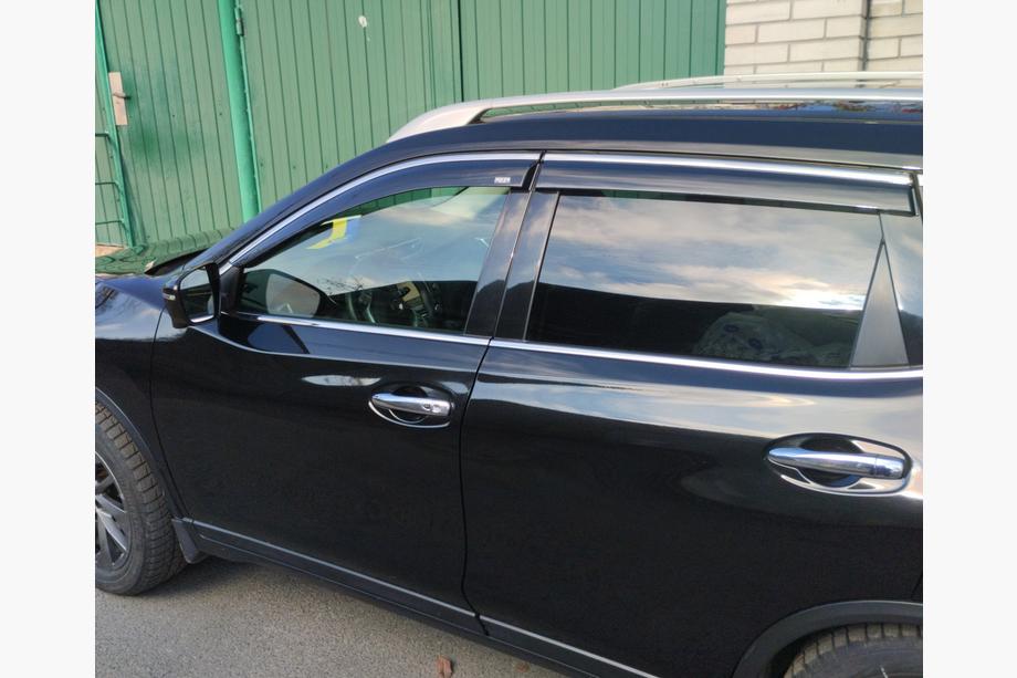 Nissan X-trail T32/Rogue 2014–2021 Vindafvisere med kromliste (4 stk., Niken) Image