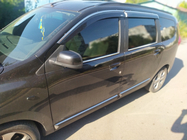 Dacia Lodgy 2012–2022 Vindafvisere med kromliste (4 stk., Niken) foto 3