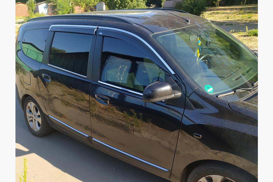 Dacia Lodgy 2012–2022 Vindafvisere med kromliste (4 stk., Niken) Image