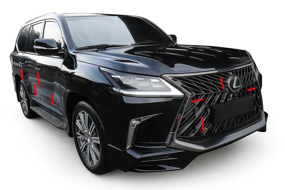 Lexus LX570/450d 2008–2022 BlackEdition bodykit-sæt (til TRD 2016+) Image