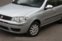 Fiat Albea 2002–2012 Krom spejldæksler (2011↗, 2 stk., plast.) Carmos - ABS-plast foto 1