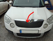 Skoda Yeti 2009–2017 Vinterafdækning til kølergrill (øverste, 2009-2013) foto 1