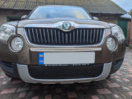 Skoda Yeti 2009–2017 Vinterafdækning til kølergrill (nederste, 2009-2013) Blank foto 1