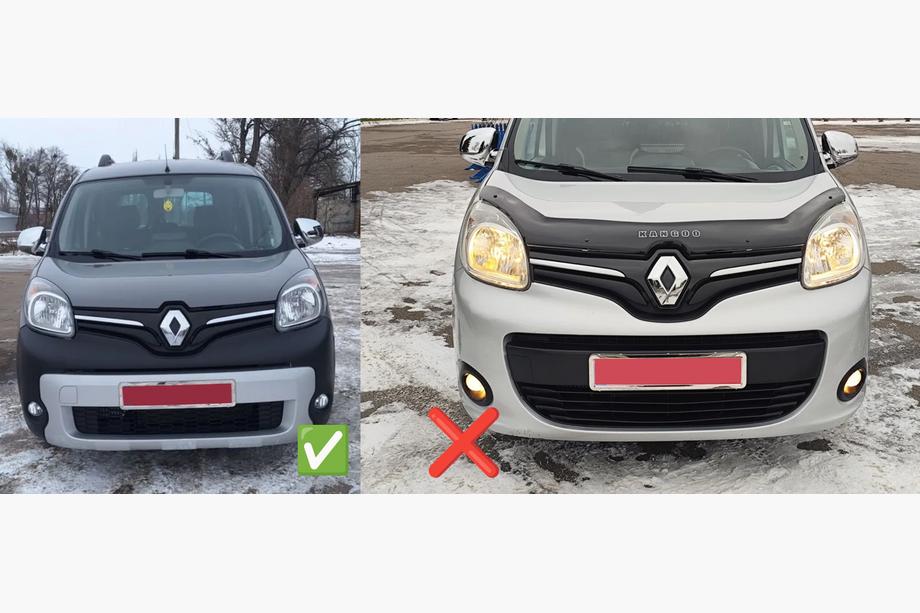 Renault Kangoo 2008–2020 Vinterafdækning til nedre grill (2013+) Foto 4
